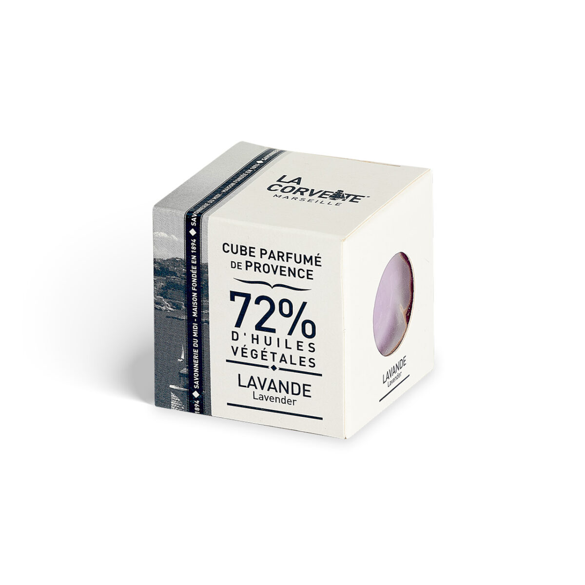 Lavender Marseille soap cube 100g