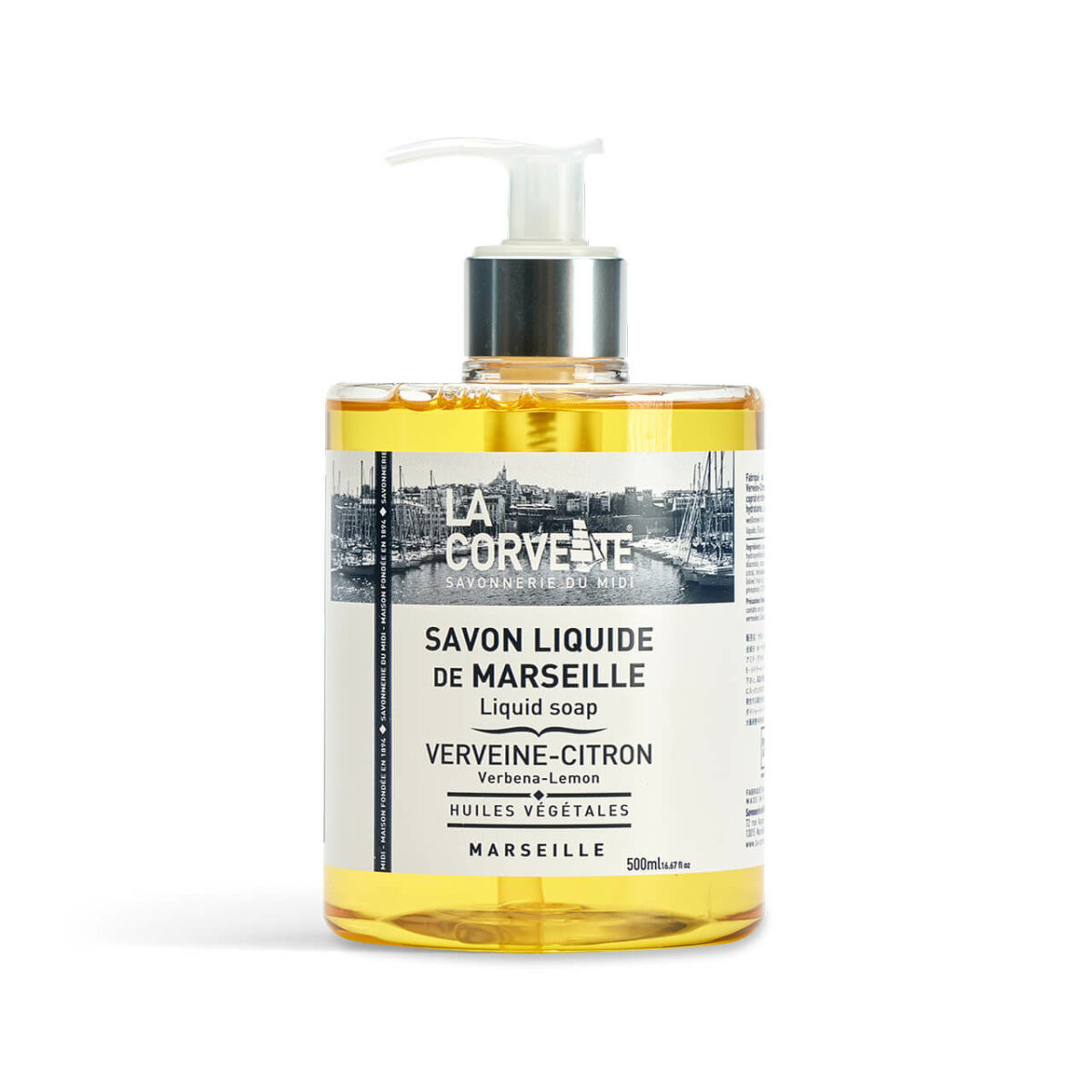 Lemon Verbena Liquid Marseille Soap 500ml