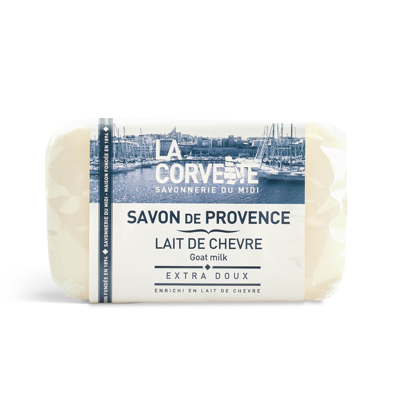 La Corvette Marseille Handseife Savon De Provence – 200 G, Mit Ziegenmilch, Pflegende Naturseife