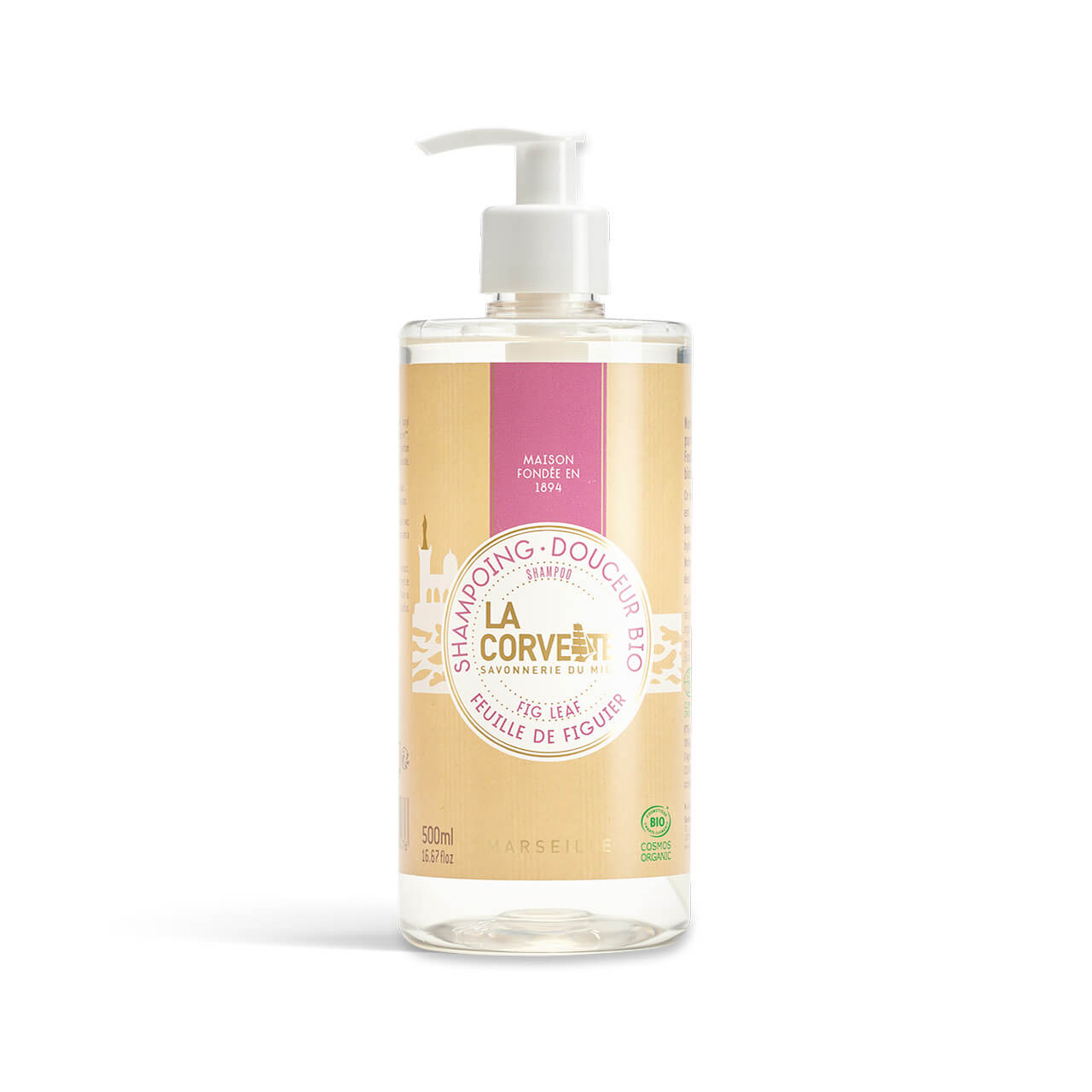 Organic Gentle Shampoo FIGTLE LEAF - 500ml - COSMOS ORGANIC | La Corvette