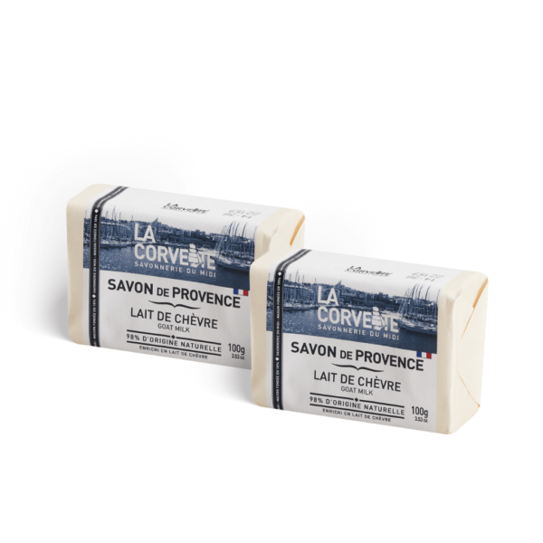 savon de marseille au lait de chevre 100g x 2