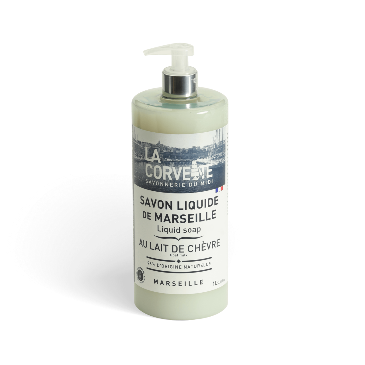 Savon liquide de Marseille Lait de chèvre 1L