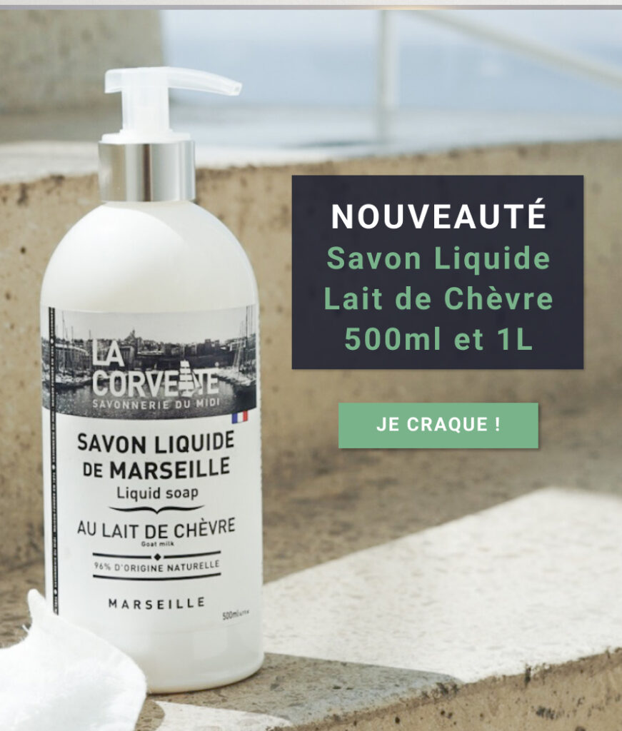 Banniere Savon Liquide Lait de Chevre mobile