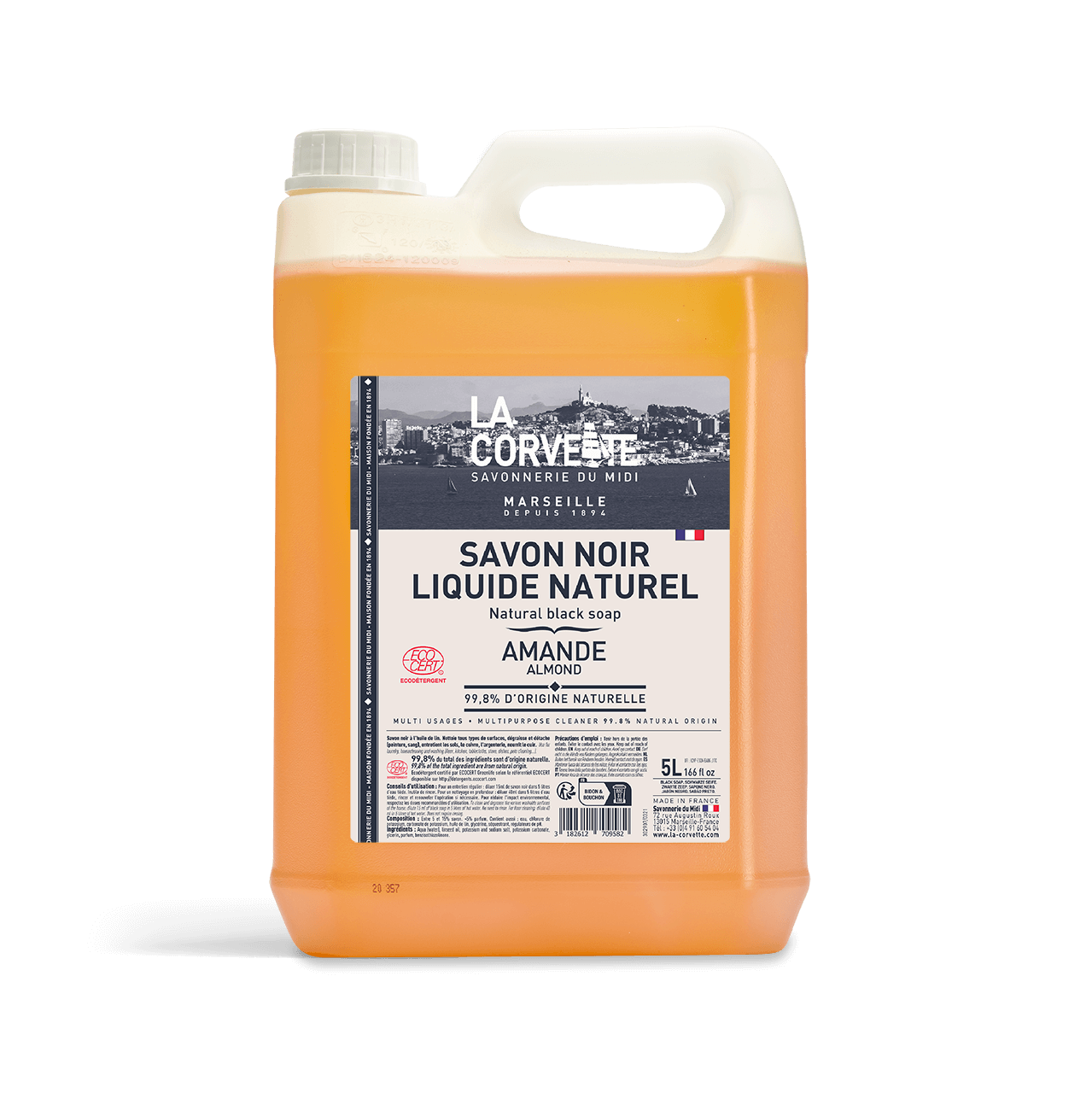 Lessive liquide au savon noir 1,5 L Cora