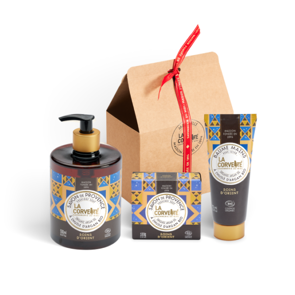 Coffret cadeau de noel savon bio huile dargan